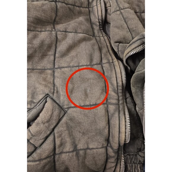 Free People Dolman Quilted Knit Jacket Top Oversized Zip-up Slouchy XS 283127 - Picture 12 of 12